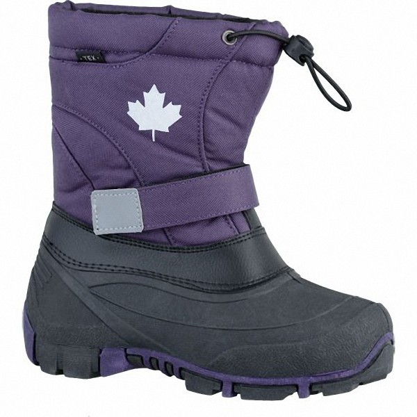 Canadians Mädchen Winter Synthetik Tex Boots lilac, Warmfutter, weiches Fußbett