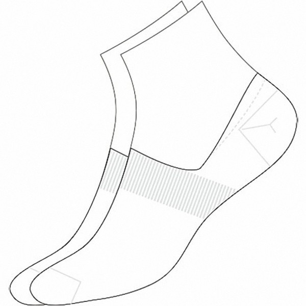 Camano Basic NOS Invisible white, 2er Pack Damen, Herren unsichtbare Sneaker Socken weiß, 74% Baumwolle