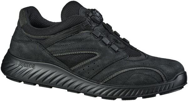 Jomos sportliche Herren Nubukleder Halbschuhe in schwarz, Extra Weite H, herausnehmbares Jomos Aircomfort Fußbett