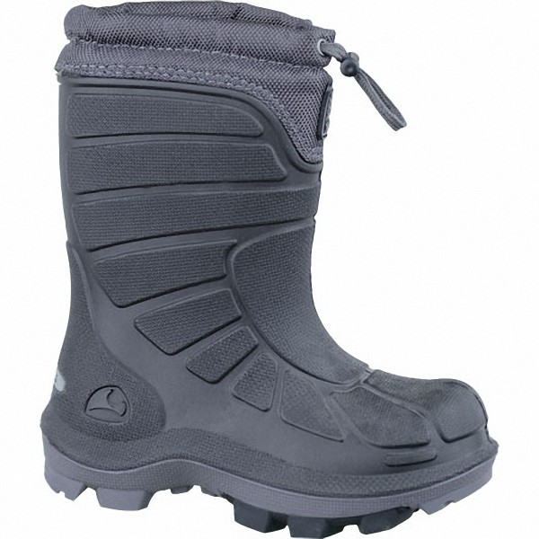 Viking Extreme Mädchen, Jungen PU Thermo Boots black, Warmfutter, warmes Fußbett, bis -20 Grad