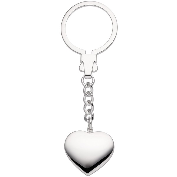 feiner Schlüsselanhänger Herz 925er Sterling Silber, Schlüssel Herzanhänger, Silberanhänger, ca. 16,3 Gramm