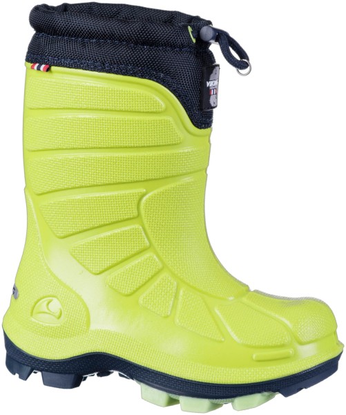 VIKING Extreme Mädchen Winter PU Thermo Boots lime, hält warm bis -20 Grad, verstellbarer Schaftrand