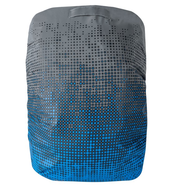Safety Maker Rucksack Hülle hochreflektierend blau, wasserbeständig, 30 Liter, sichtbar bis 150 m, Rucksack Überzug, Regenhülle