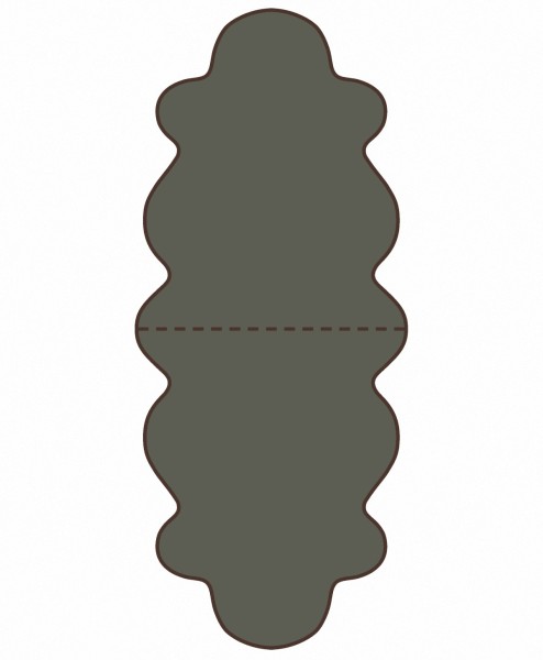 australische Doppel Lammfelle aus 2 Fellen dunkelgrün gefärbt, voll waschbar, ca. 175x63 cm, Haarlänge ca. 70 mm