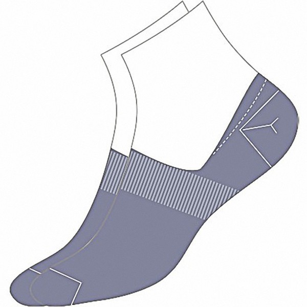 Camano Basic NOS Invisible denim, 2er Pack Damen, Herren unsichtbare Sneaker Socken blau, 74% Baumwolle