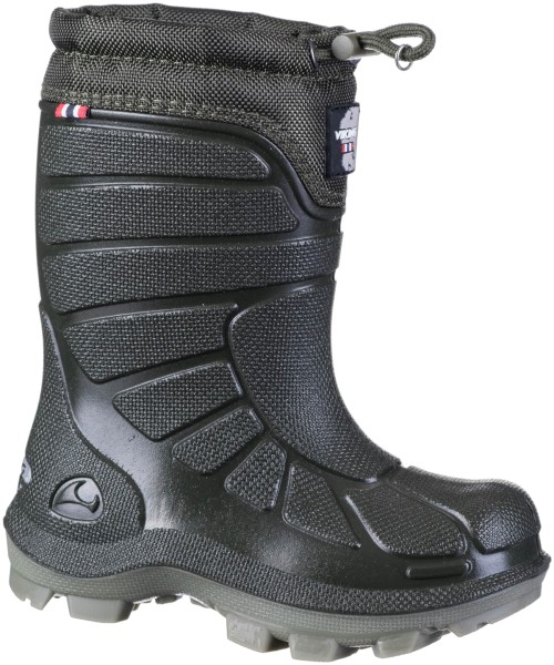 VIKING Extreme Jungen Thermo Winter PU Boots huntinggreen, warm bis -20 Grad, verstellbarer Schaftrand