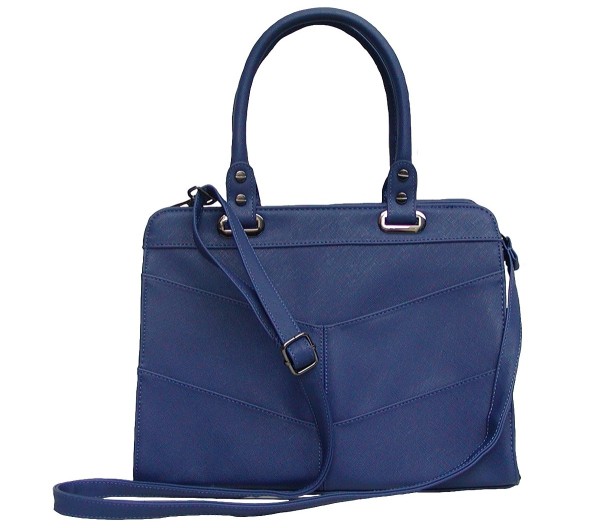 Angel kiss AK5990 blue modische Tasche Kelly Bag Style, Shopper, 3 Hauptfächer, langer Trageriemen, 34x27x13 cm