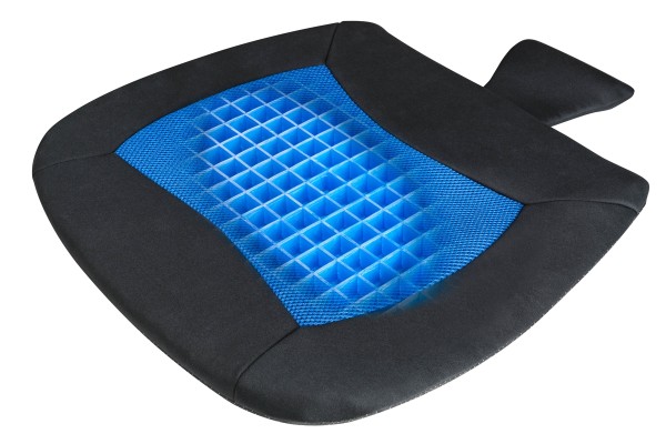 komfortables, weiches Anti Rutsch Sitzkissen Cool Touch blau, Temperatur regulierend, für Auto, Büro, Freizeit