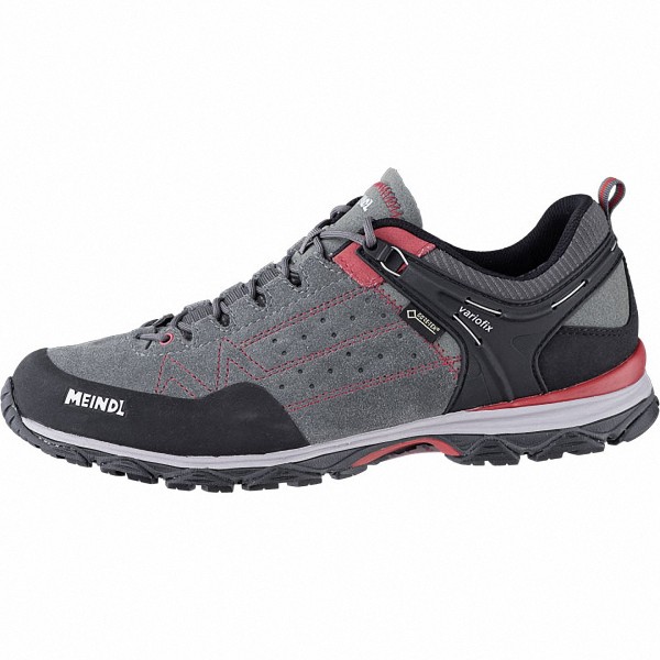 Meindl Ontario GTX Herren Leder Trekking Schuhe rot, herausnehmbares Air-Active Fußbett