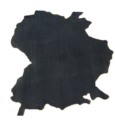 Lederhaut aus Wasserbüffel schwarz, Wasserbüffelleder, ca. 3 m², für Möbel, Taschen, Bekleidung