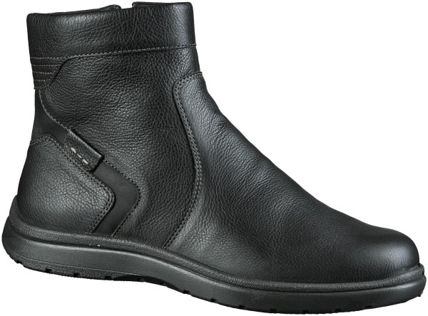 Jomos Herren Glattleder Winter Boots in schwarz, Extra Weite H, 15 cm Schafthöhe, echtes Lammfell Futter, warmes Jomos Fußbett