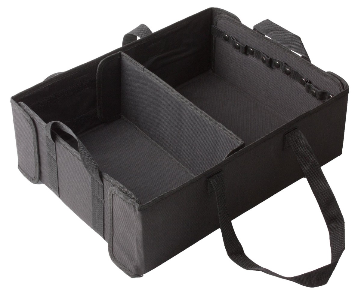 Kofferraumtasche Schwarz mit Klettbefestigung für einen sicheren