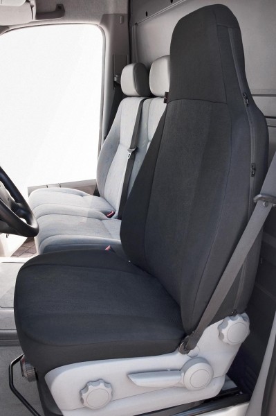 Universal Polyester Transporter Reißverschluss Sitzbezug Highback anthrazit waschbar, auch Seitenairbags, 1 Vordersitzbezug