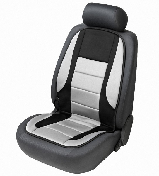 beheizbare Auto Sitzauflage schwarz grau, Sitzheizkissen für alle