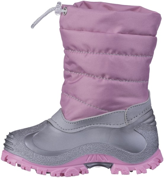 NORA Sabrina Mädchen Nylon Winter Boots rosa, molliges Warmfutter, Innensohle aus Schurwolle