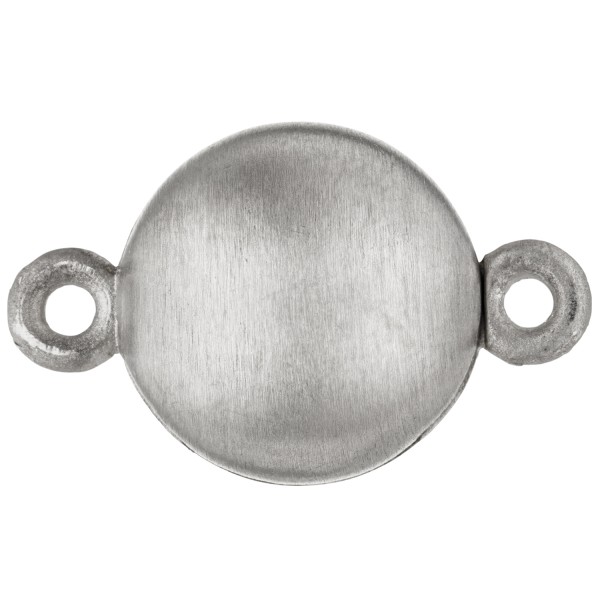 Kettenschließe, Magnetschließe, Kugelschließe 925er Silber mattiert, DM 12 mm, 7,5 Gramm