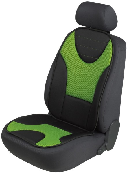 extra weicher Universal Auto Sitzaufleger Grafis grün, hohes Rückenteil, 9 mm Schaumstoff, waschbar, PKW Sitzschoner