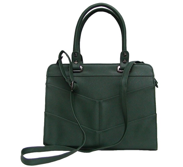 Angel kiss AK5990 green modische Tasche Kelly Bag Style, Shopper, 3 Hauptfächer, langer Trageriemen, 34x27x13 cm