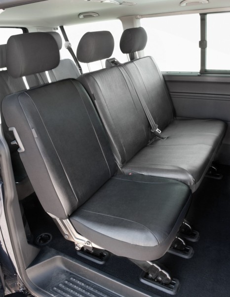 Passform Sitzbezüge für VW T6, passgenauer Kunstleder Sitzbezug Einzelsitz hinten, ab Bj. 07/2015