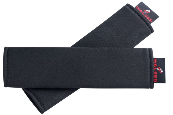 Serie Modulo Doppelpack 2 weiche Polyester Gurtpolster schwarz, sehr komfortabel