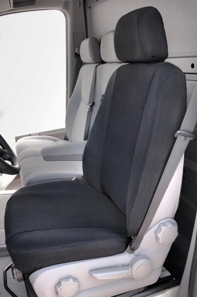 Universal Polyester Transporter Reißverschluss Sitzbezug Lowback anthrazit waschbar, auch Seitenairbags, Sitzbezug+Kopfstütze