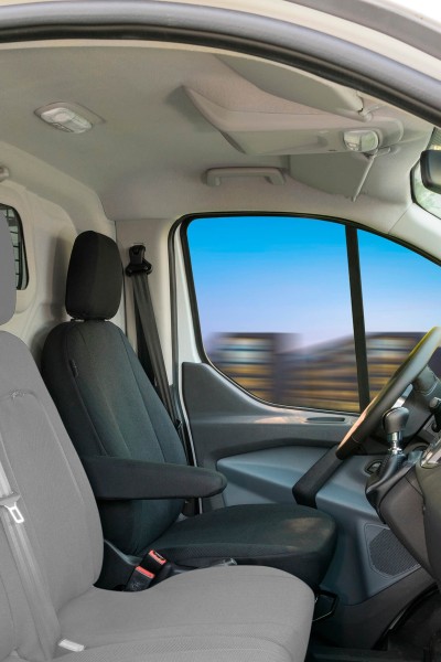 Passform Transporter Sitzbezüge für Ford Transit, passgenauer Sitzbezug Einzelsitz, Jacquard Stoff, ab Bj. 05/2014