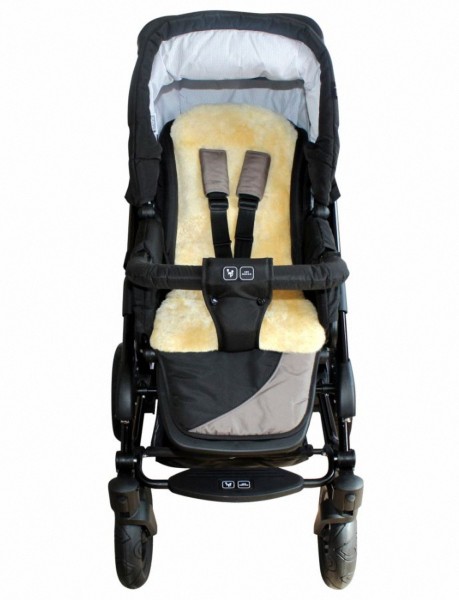 Baby Lammfellauflage 30 mm geschoren, für Tragschale, Buggy, Kinder Autositz, ca. 77x35 cm, waschbar