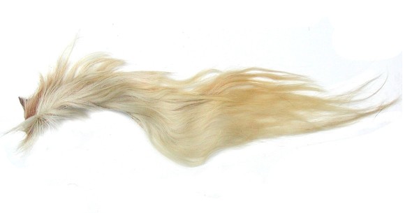 Pferdeschweif blond mit Sattel, ca. 90-120 cm lang, für Kostüme, Schaukelpferde