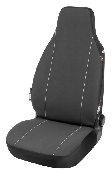 Serie Modulo Polyester Autositzbezug Vordersitzbezug Highback schwarz mit integriertem Kopfstützenbezug