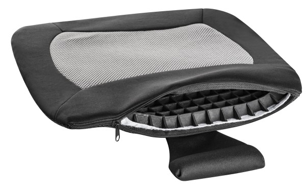 komfortables, weiches Anti Rutsch Sitzkissen Cool Touch grau, Temperatur regulierend, für Auto, Büro, Freizeit