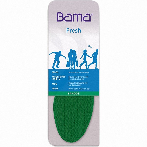 Bama FAMOOS Damen, Herren, Kinder Einlegesohlen für trockene Füße, antibakterielle Ausstattung, mit Latexpolsterung