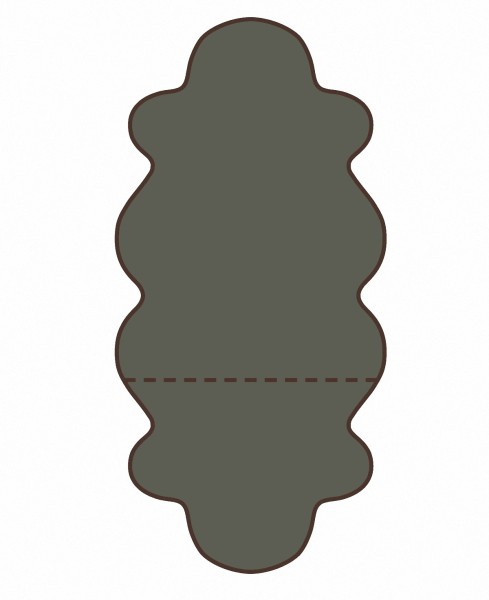 australische Lammfelle aus 1,5 Fellen dunkelgrün gefärbt, vollwollig, 30 Grad waschbar, ca. 140x68 cm, Haarlänge ca. 70 mm