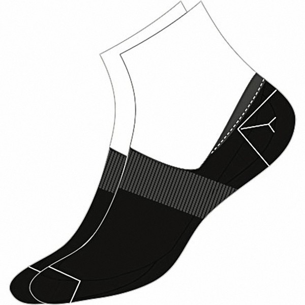 Camano Basic NOS Invisible black, 2er Pack Damen, Herren unsichtbare Sneaker Socken schwarz, 74% Baumwolle