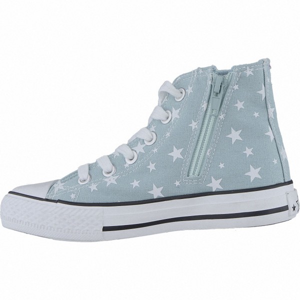 Canadians coole Mädchen Glamour Synthetik Sneakers High turquoise, weiches Fußbett
